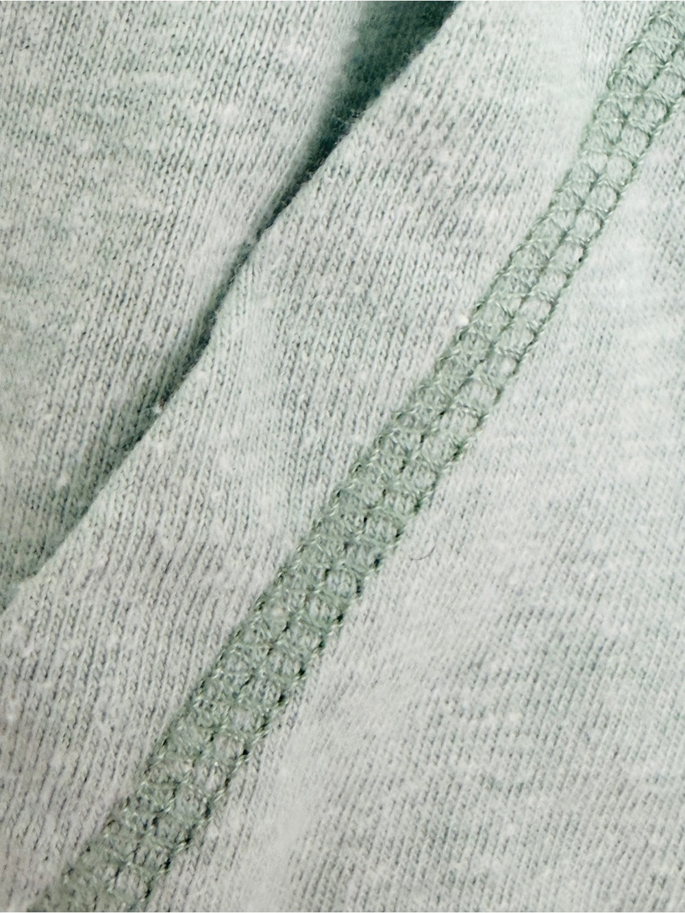 Men’s American Giant Light Mint Green Heather Full-Zip Hooded Sweatshirt 2X - Picture 9 of 14